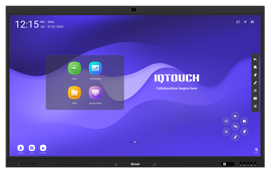 image of the IQ touch interactive panel product