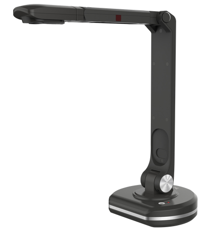 Document camera with lever at right angle