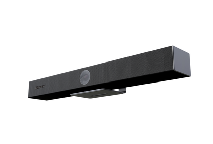 Wide speaker with built-in camera