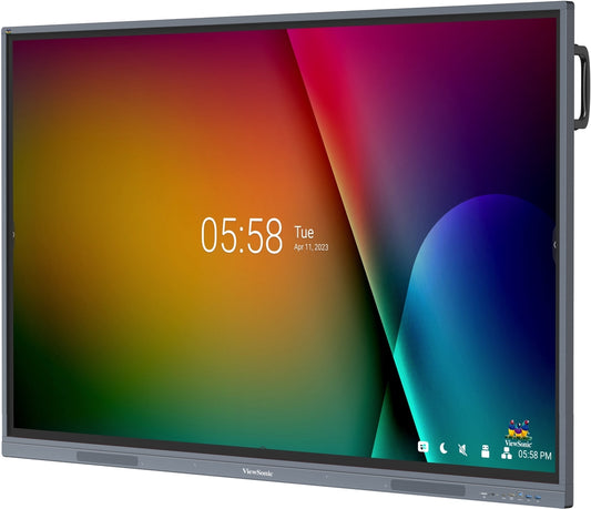 View board interactive screen on an angle