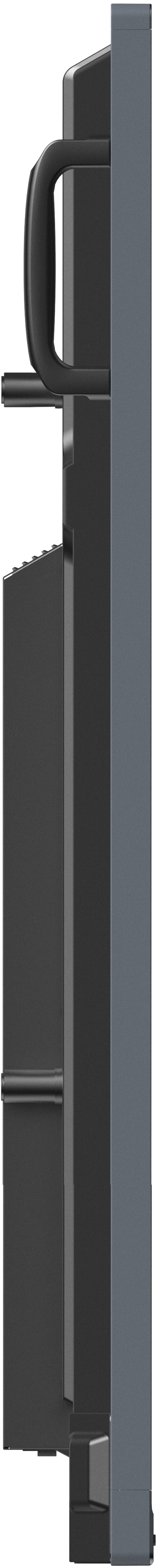 Side of interactive screen