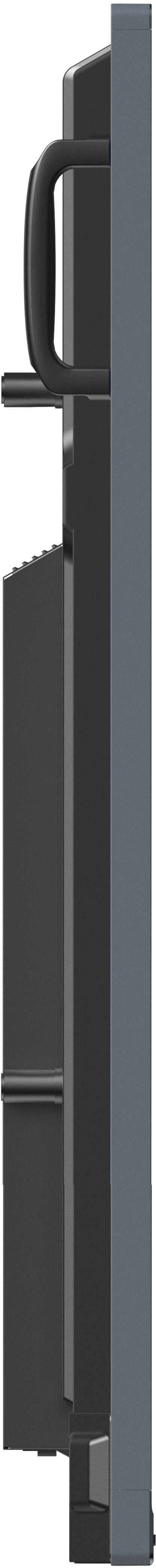 Side of interactive screen