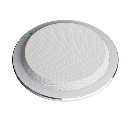 bottom angle view of ceiling microphone