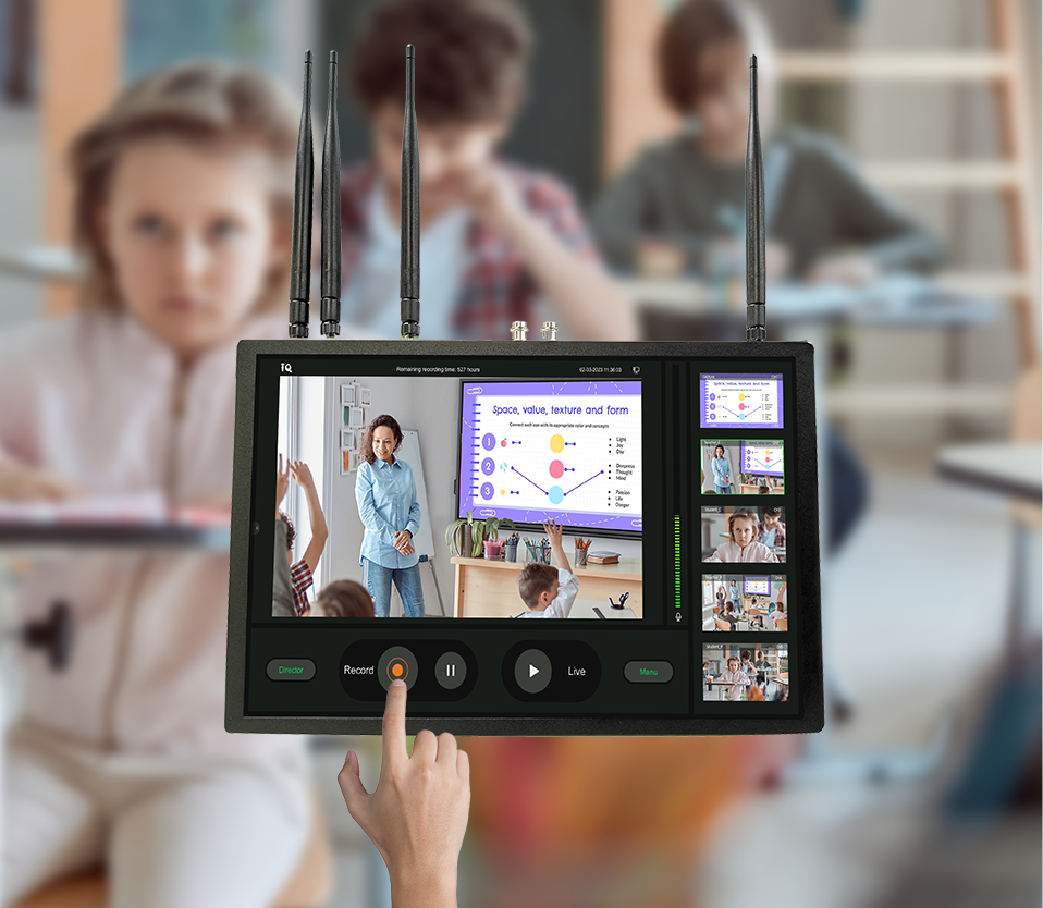 image of the lecture capture system in use in a classroom