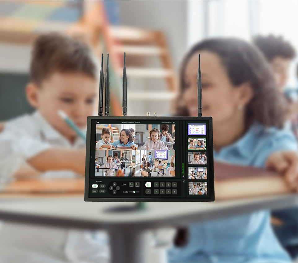 image of the lecture capture system in use in a classroom