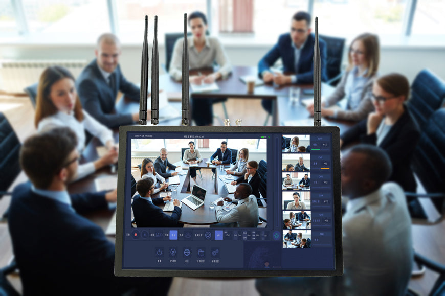 image of the lecture capture system in use in a boardroom