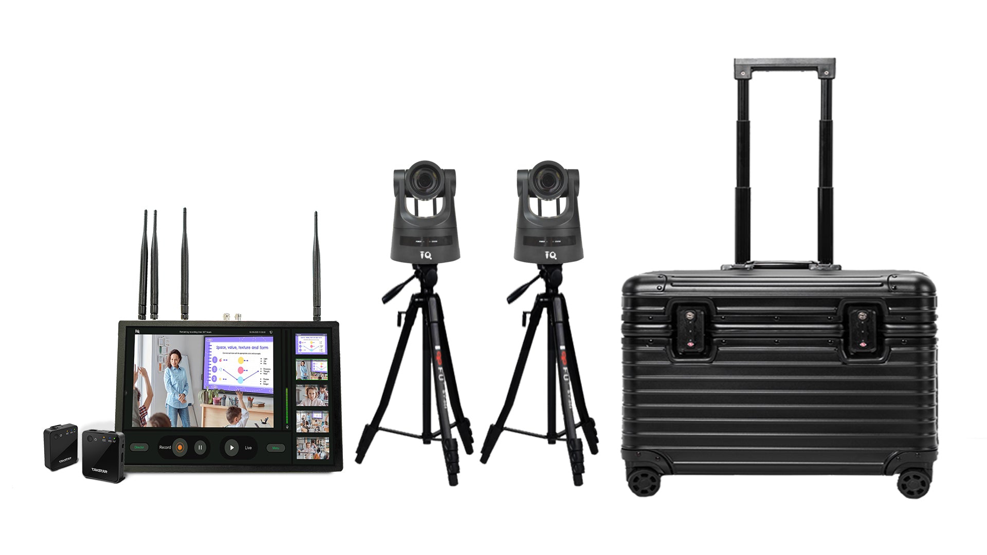 image of the products included with lecture capture system