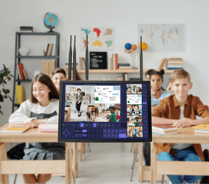 image of the lecture capture system in use in a classroom