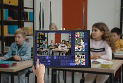image of the lecture capture system in use in a classroom