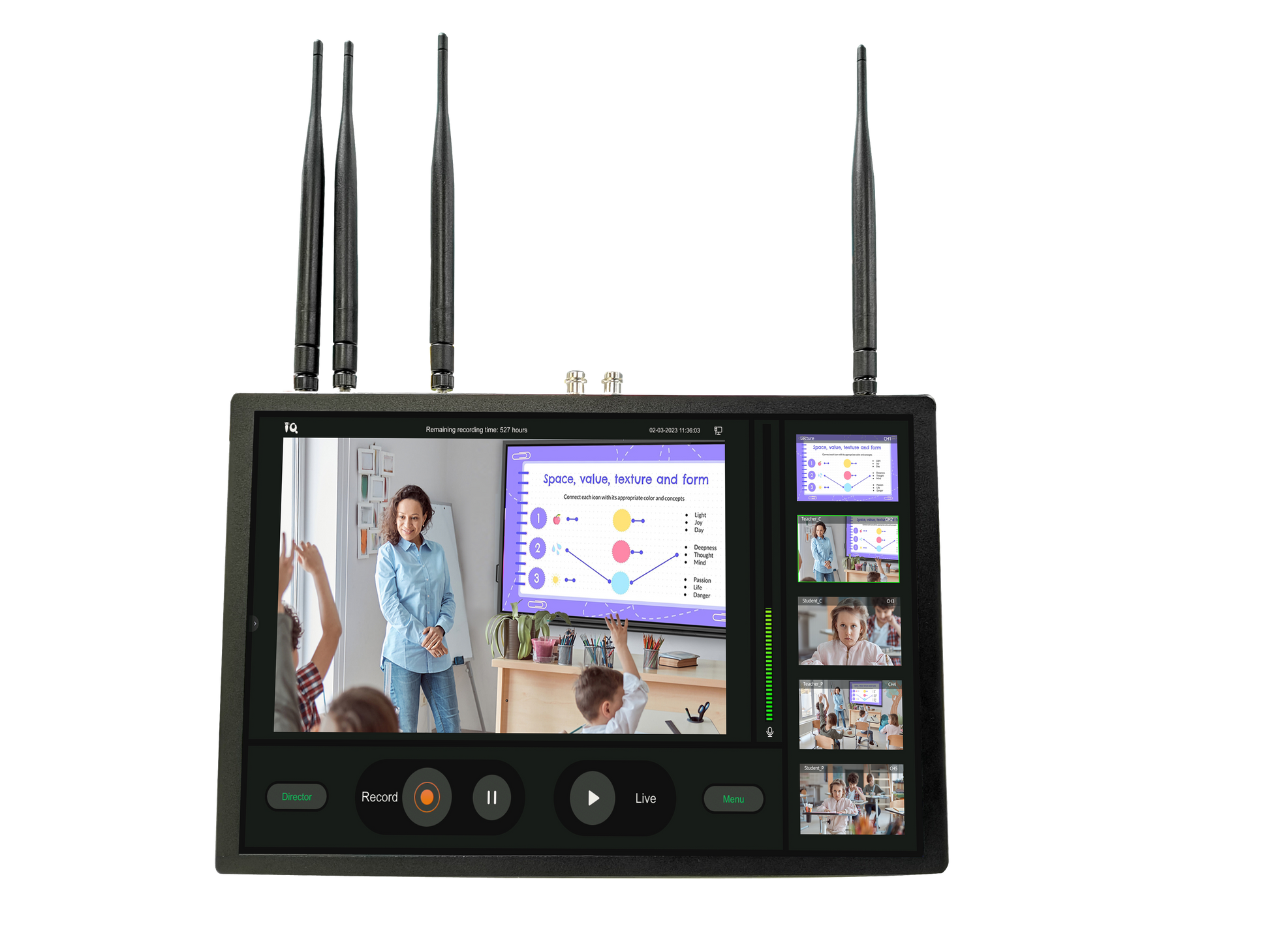image of the lecture capture system video system