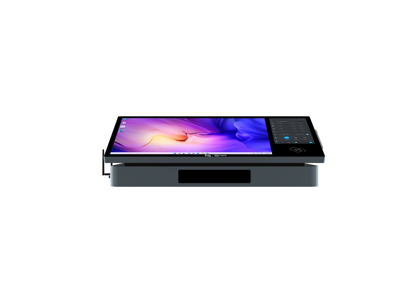 desktop podium front angle