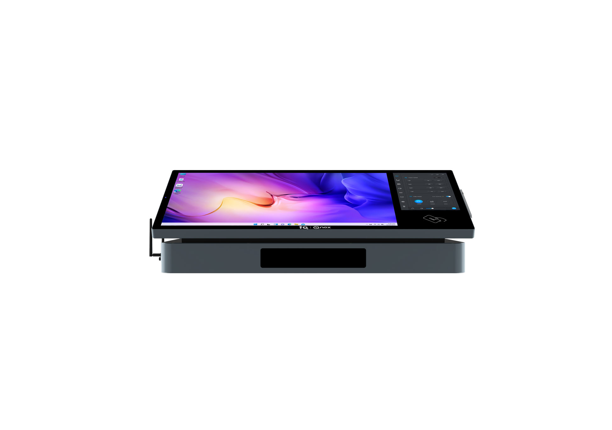 desktop podium front angle