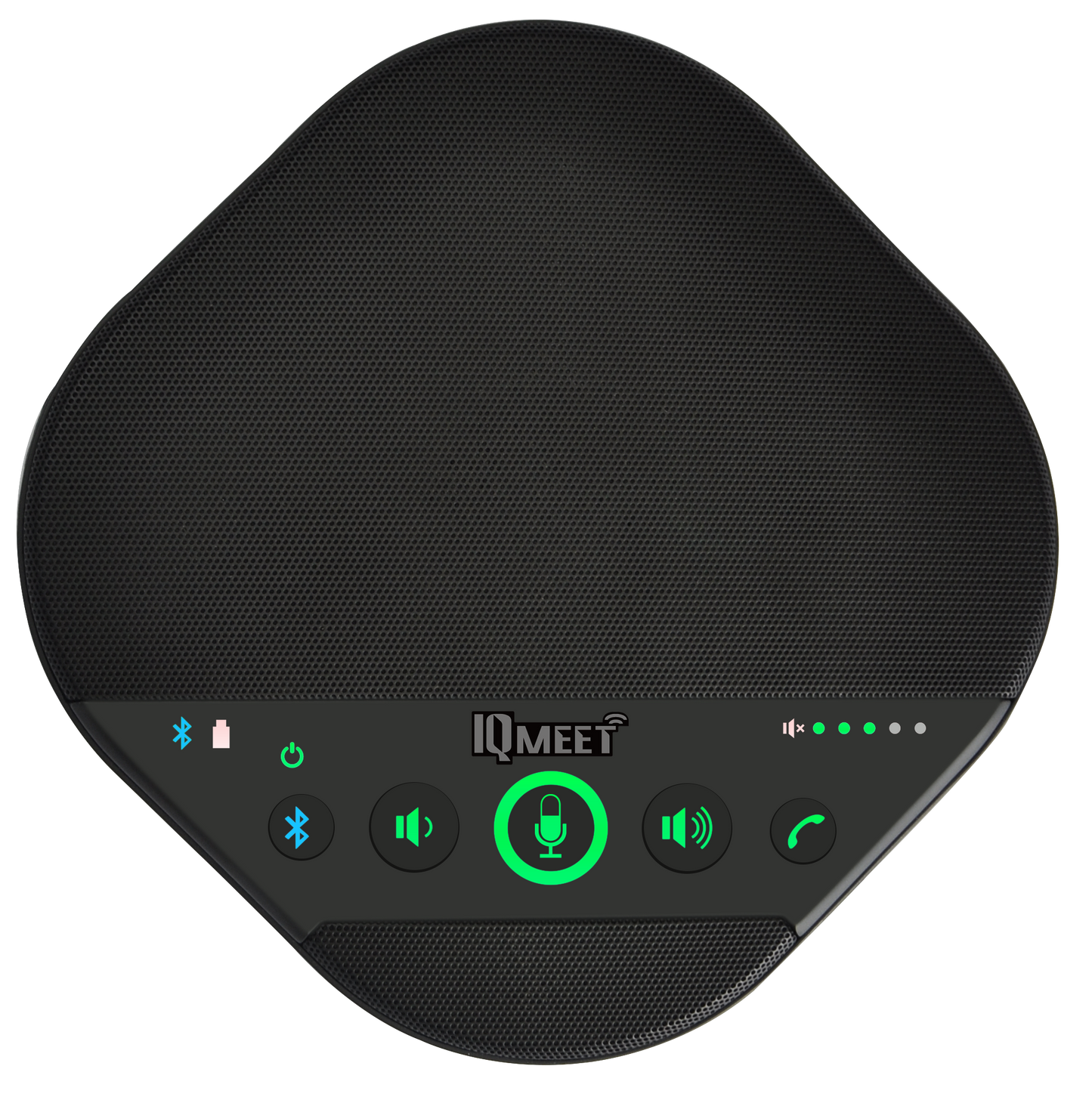 front of speakerphone