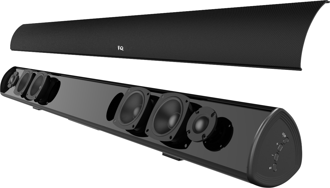 Soundbar on an angle