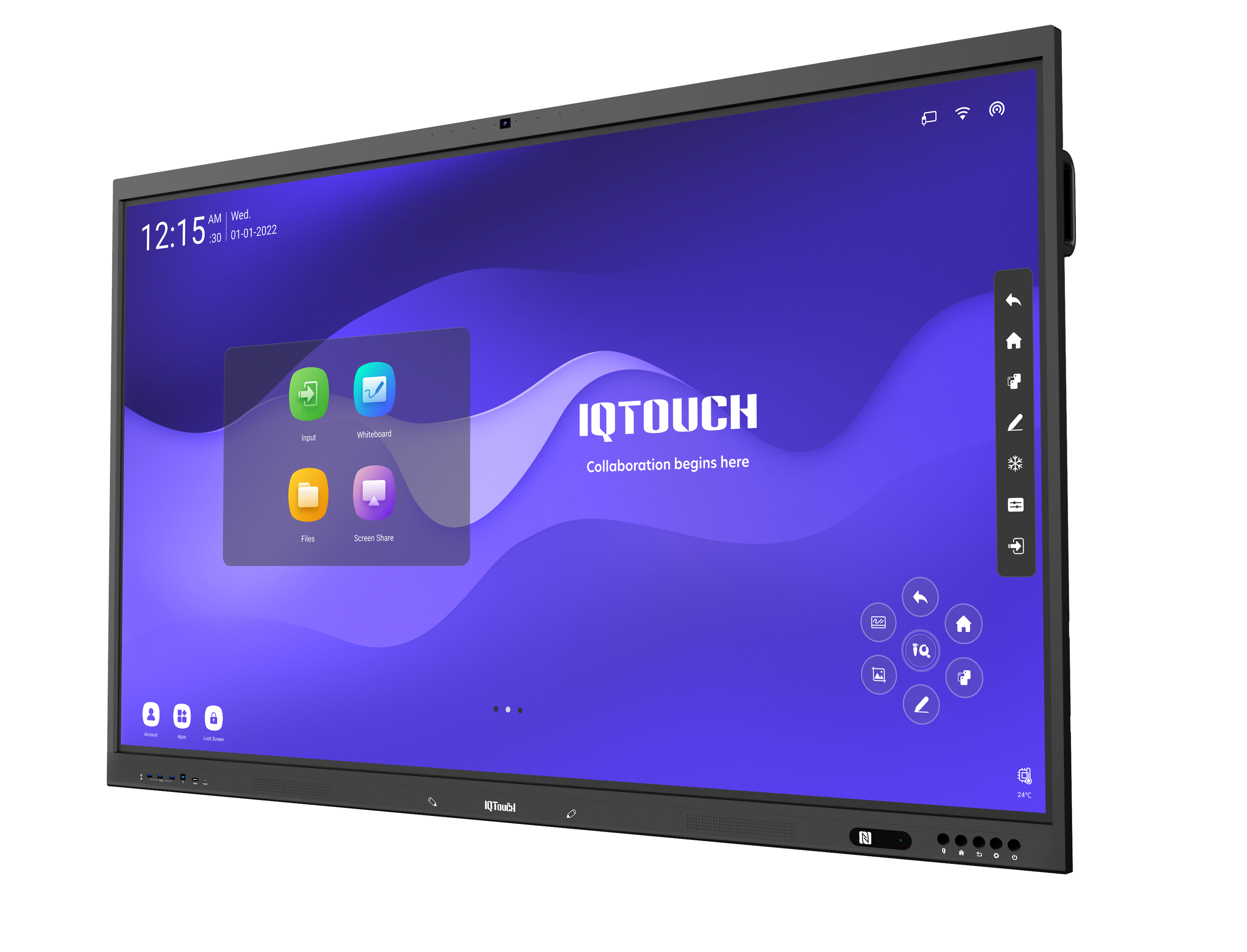 image of the IQ touch interactive panel product