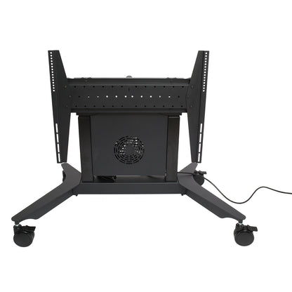 image of tilt-to-table electric mobile stand collapsed