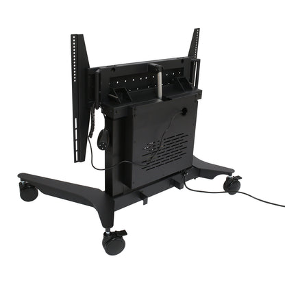 image of tilt-to-table electric mobile stand collapsed