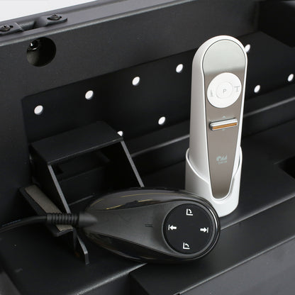 image of tilt-to-table electric mobile stand remote controls